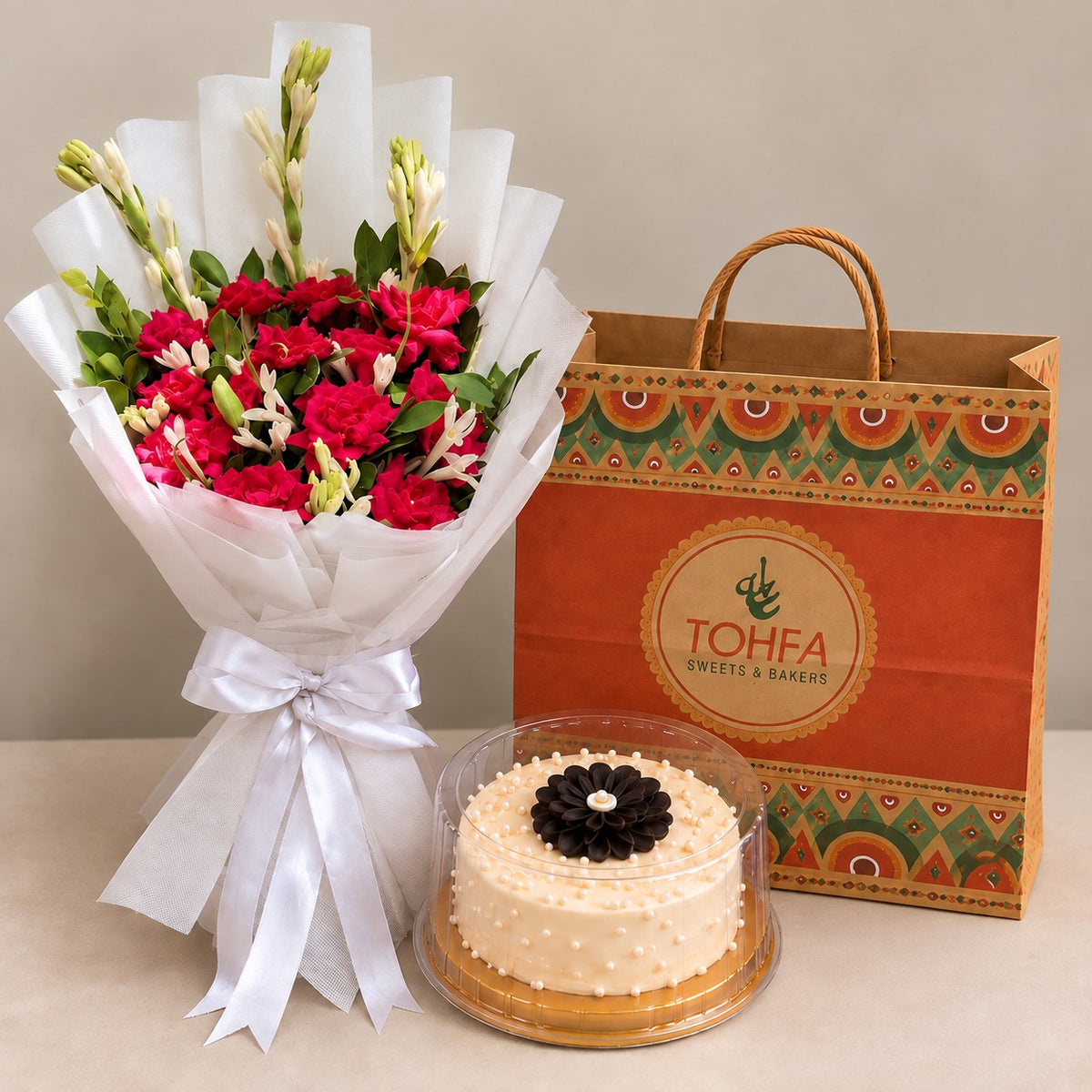 Birthday Cake & Bouquet Combo – Birthday Deal 1