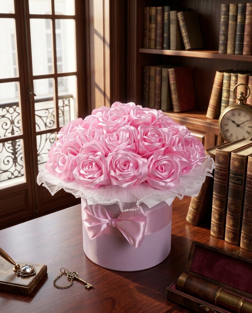 Ribbon Rose Box